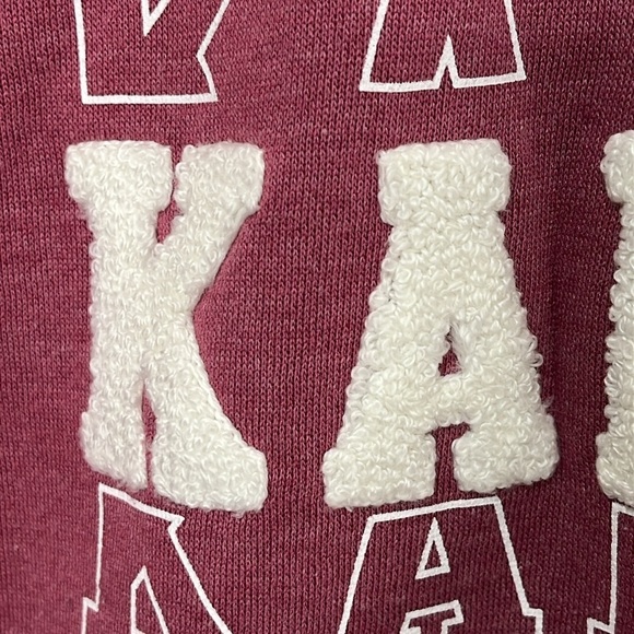State of Mine Womens Kansas Graphic Sweatshirt Crewneck in Burgundy Ivory  XXL - Picture 5 of 12